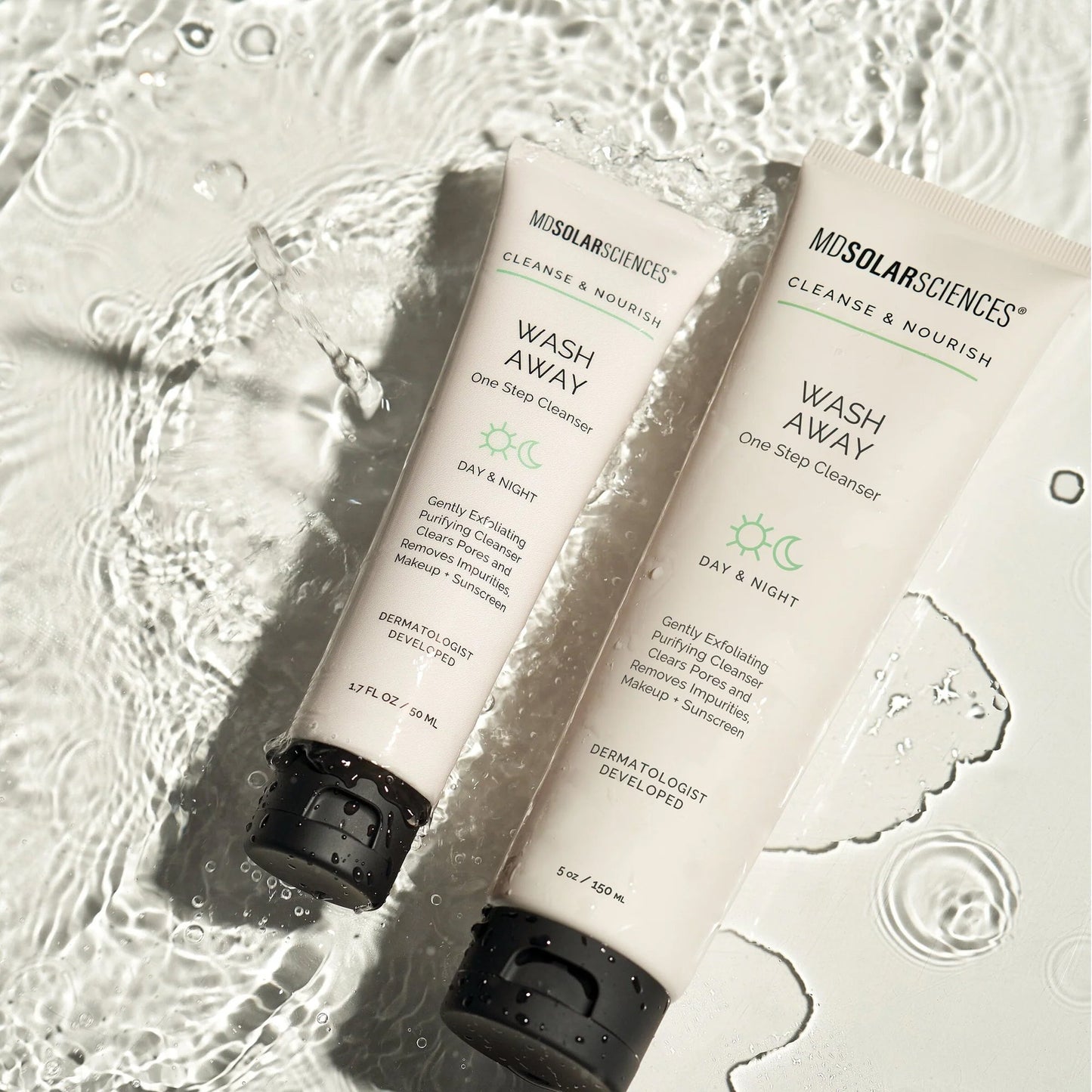 MDSolarsciences™ Wash Away Facial Cleanser Liquid 1.7 oz. Tube Unscented (1235332_EA)