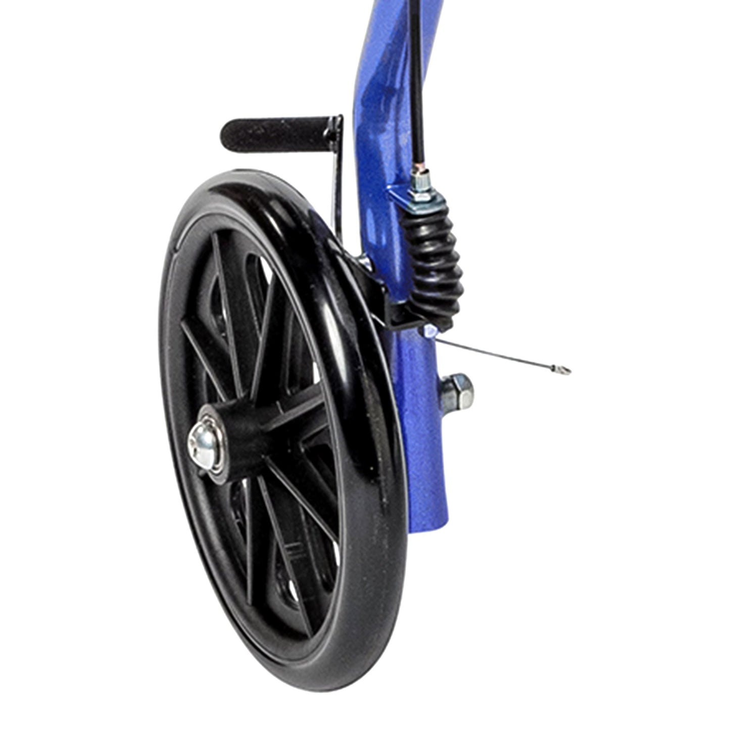 McKesson Bariatric 4 Wheel Rollator Blue Adjustable Height / Folding Steel Frame (1205411_CS)