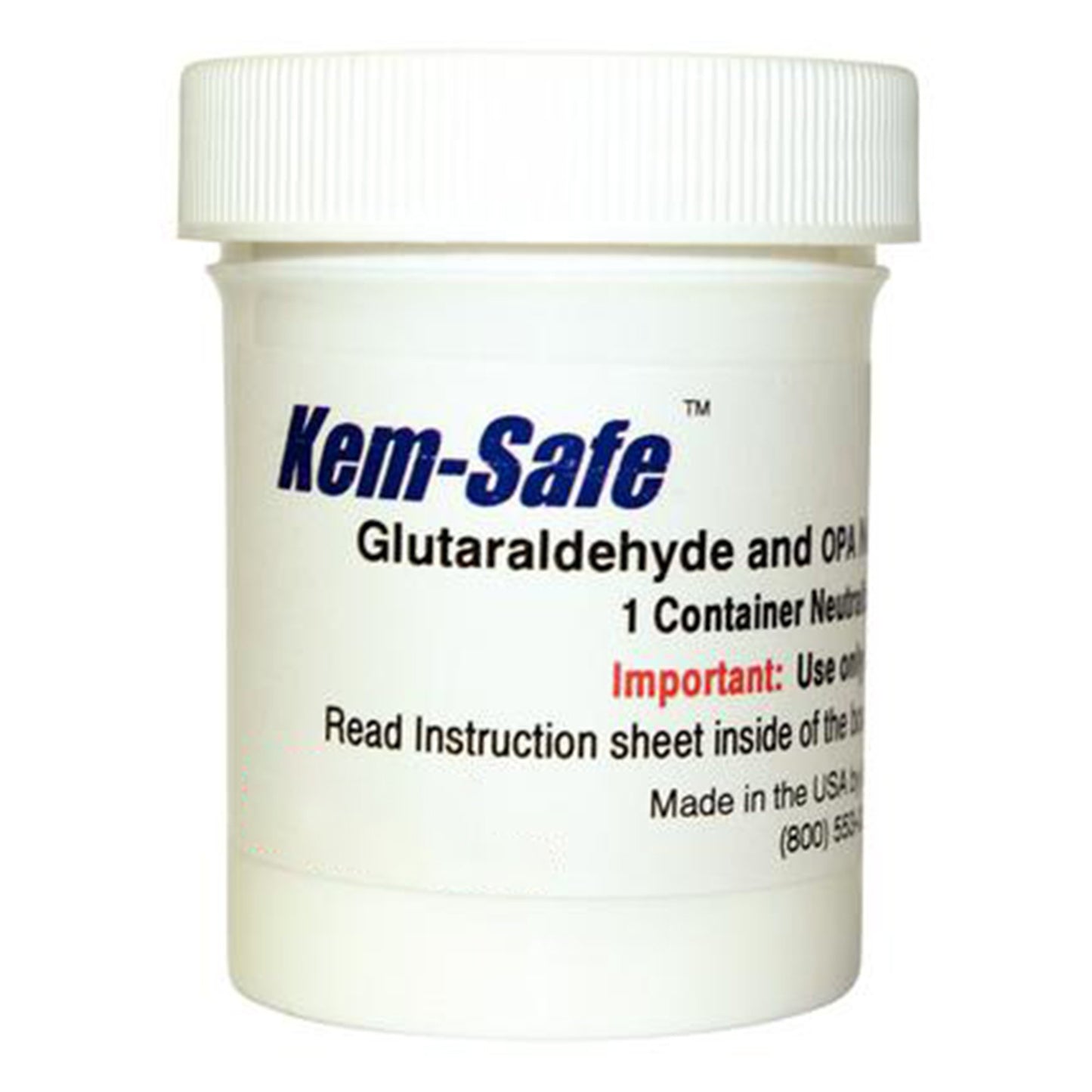 Kem-Safe™ OPA / Glutaraldehyde Neutralizer RTU Powder 6 oz. Container Single Use (676930_CS)