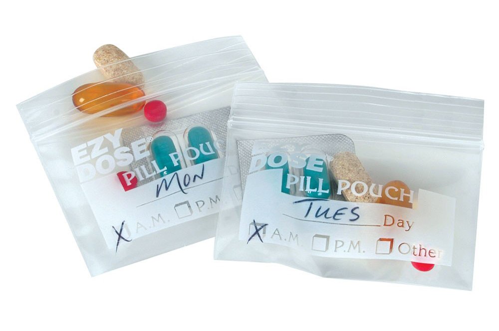 Ezy Dose® Pill Pouch Pocket-Size 1 Day 2 Dose (1117083_PK)