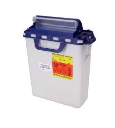 Recykleen™ Pharmaceutical Waste Container White Base 16.6 H X 10.7 W X 6 D Inch Horizontal Entry 3 Gallon (533757_EA)