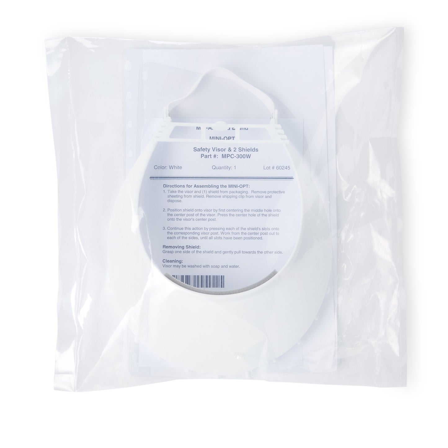 Molded Products Face Shield Kit One Size Fits Most Full Length Anti-fog Reusable NonSterile (338585_EA)