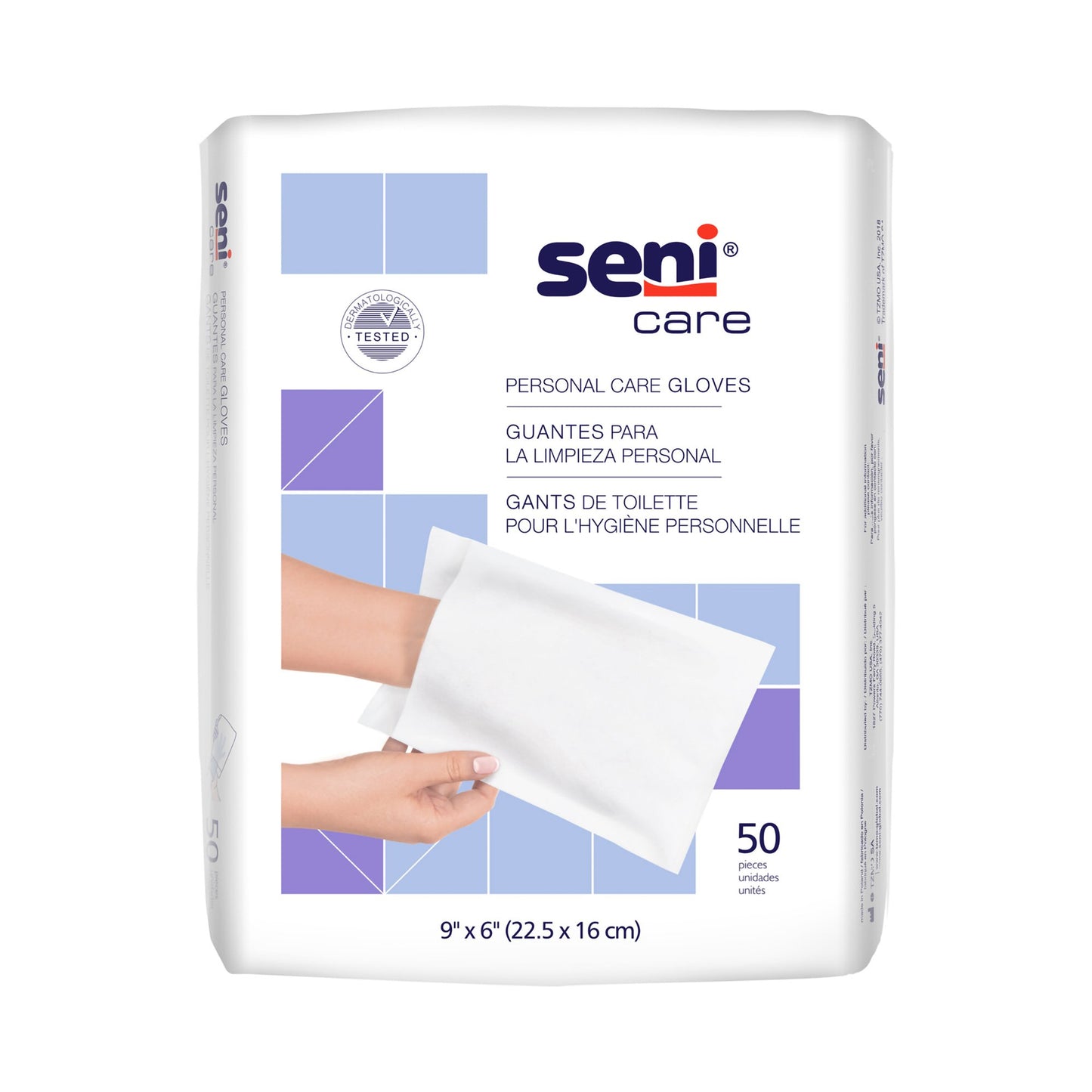 Seni Care Wash Mitt 6 X 9 Inch White Disposable (1163872_PK)
