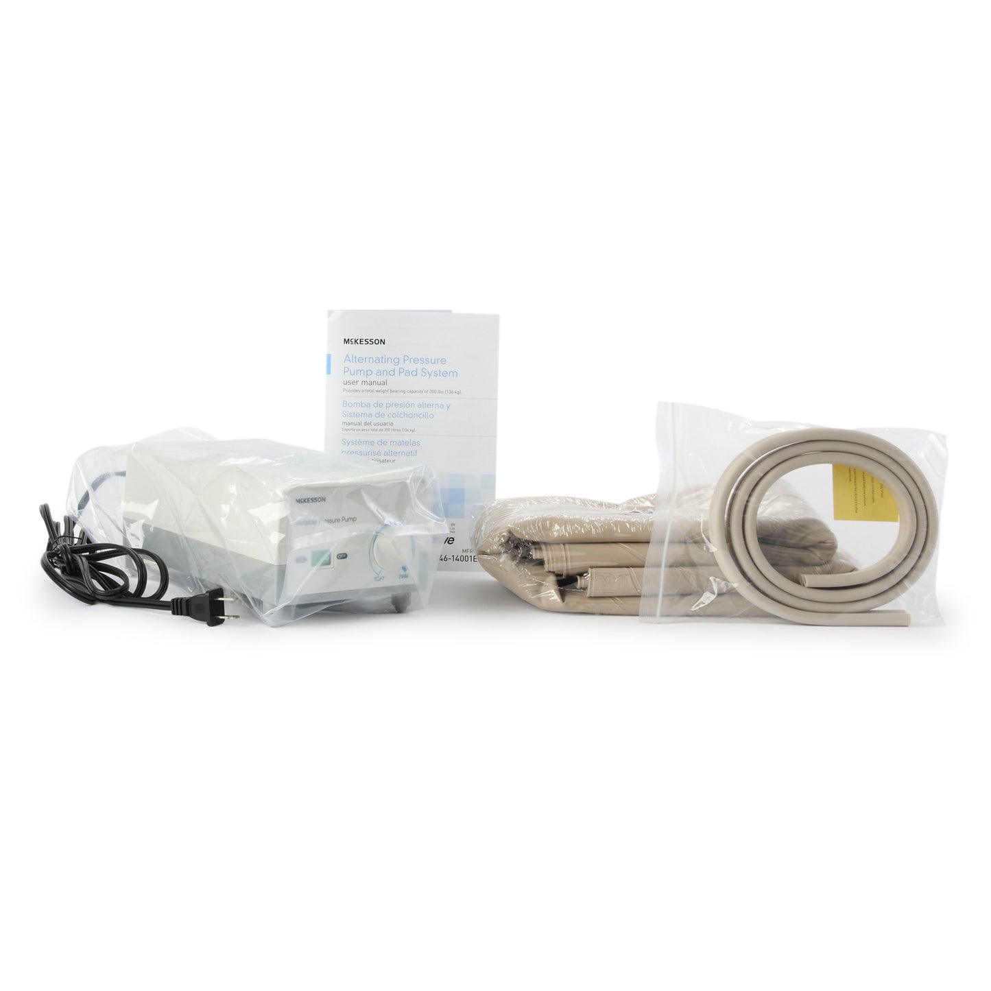 McKesson Variable Pressure Pump and Mattress Pad System Pressure Redistribution 78 L X 36 W Inch For Mattresses (1128902_EA)