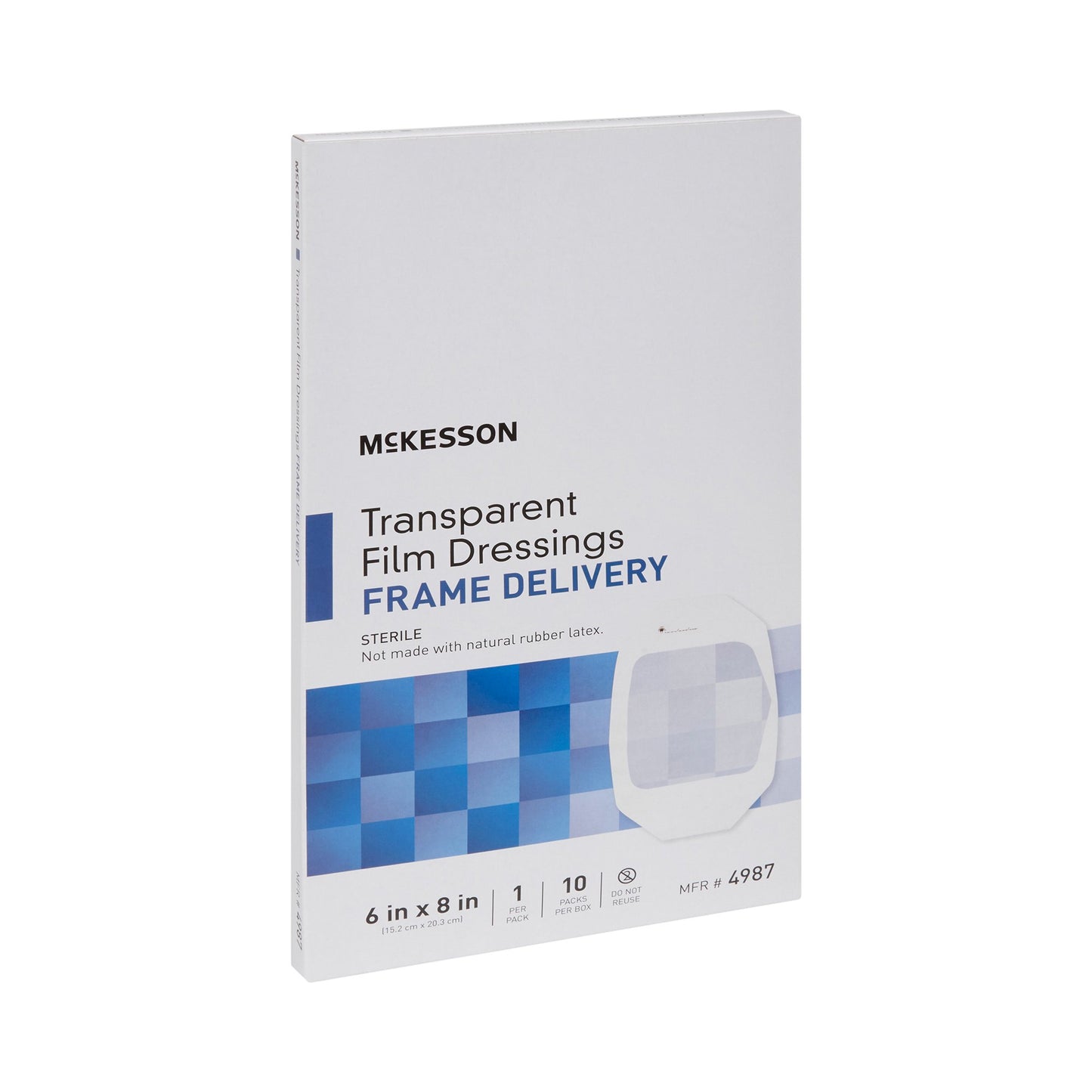 McKesson Transparent Film Dressing 6 X 8 Inch Frame Style Delivery Octagon Sterile (886410_CS)