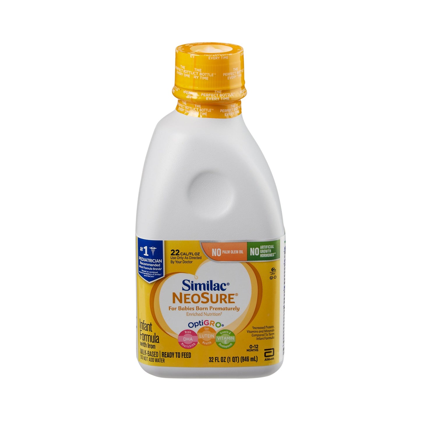 Similac® NeoSure® Infant Formula Unflavored 32 oz. Bottle Liquid Iron Premature (558362_EA)