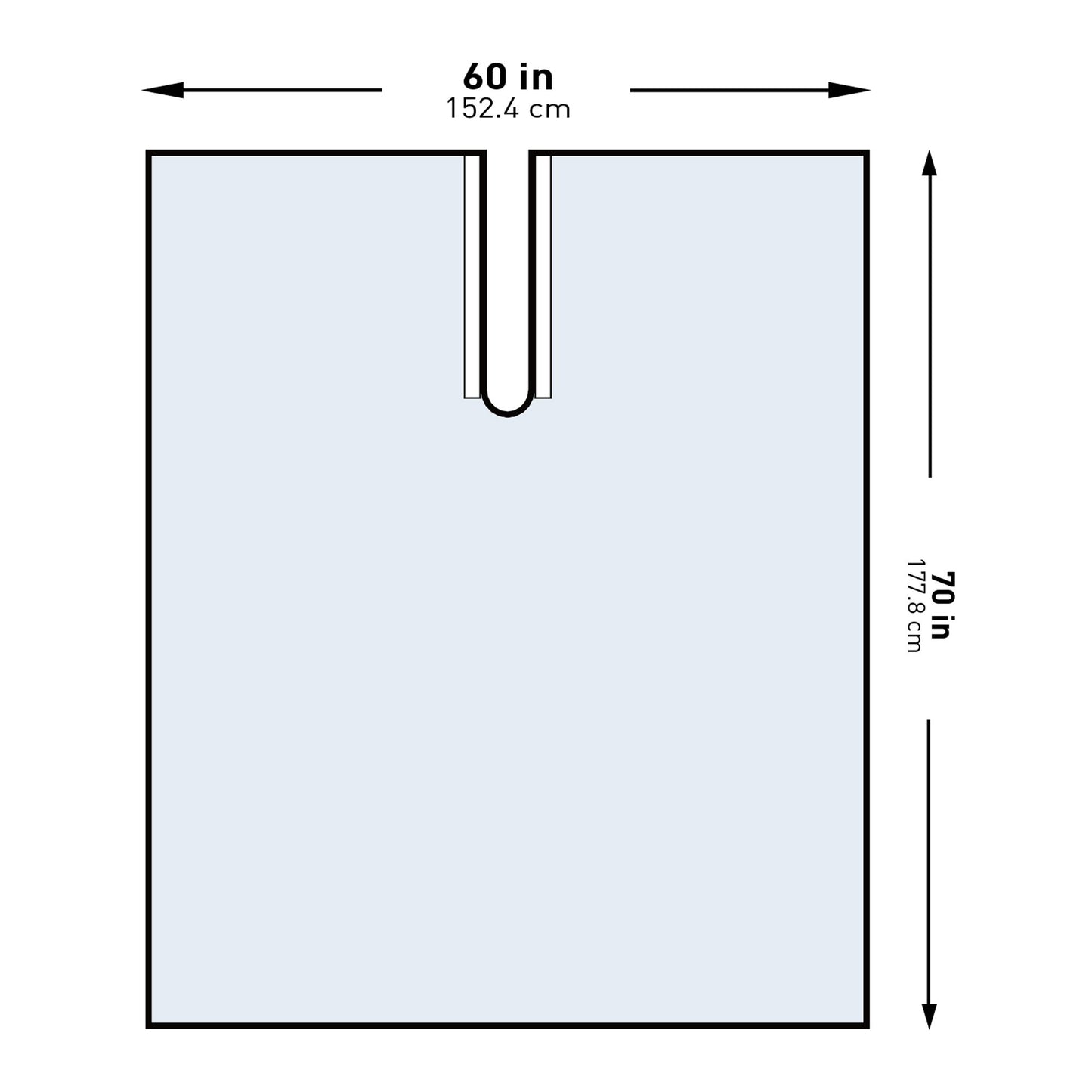 McKesson Orthopedic Drape Impervious U-Drape 60 W X 70 L Inch Sterile (1101275_CS)