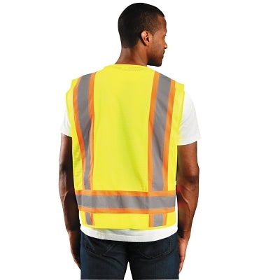 Occunomix Class 2 Surveyor Style Mesh Vests, 2X-Large, Yellow (561-ECO-ATRNSM-Y2X)
