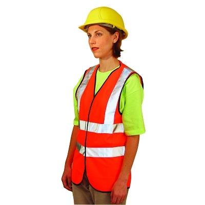 Occunomix Class 2 Solid Vests with 3M Scotchlite Reflective Tape, 2X-Large, Hi-Viz Yellow (561-LUX-SSFULLG-Y2X)