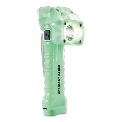 Pelican 3410 LED Flashlight, 3 Batteries, AA, 653 lm, Green (562-034100-0302-247)