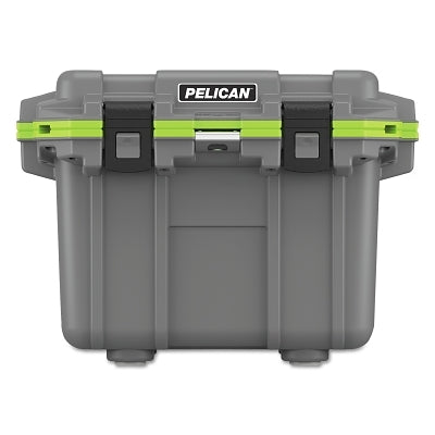 Pelican Elite Cooler, 30 qt, 32.95 qt Capacity, Dark Gray/Green (562-30Q-1-DKGRYEGRN)