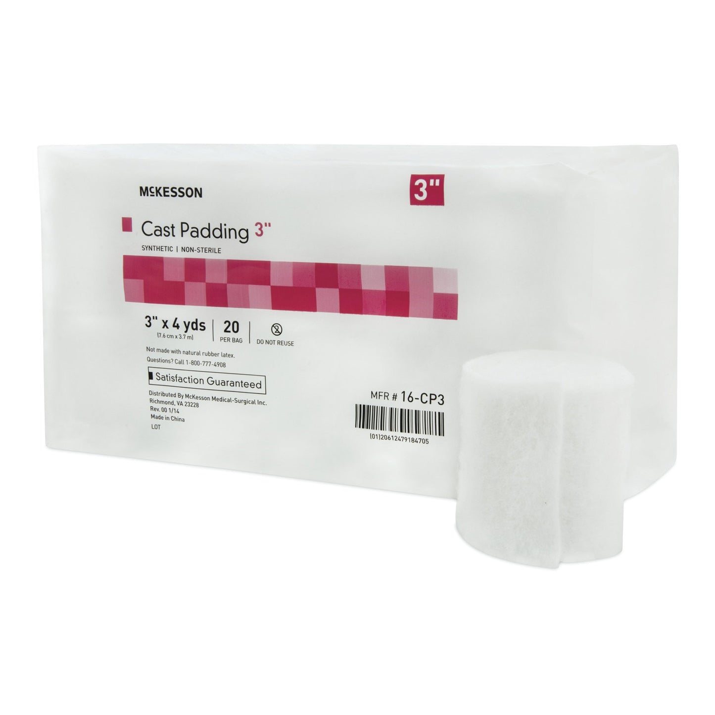 McKesson Cast Padding Undercast 3 Inch X 4 Yard Polyester NonSterile (734225_CS)