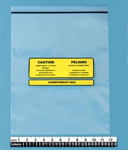 Health Care Logistics Hazardous Drug Bag Chemotherapy Bag Clear 12 X 15 Inch (679550_PK)