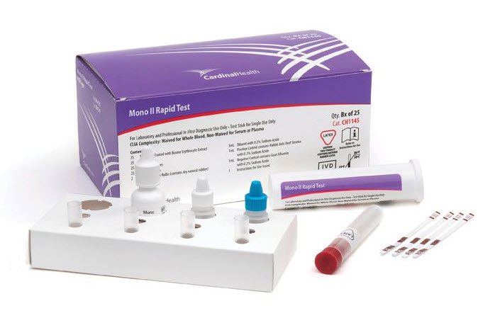 Cardinal Health™ Mono II Other Infectious Disease Test Kit Infectious Mononucleosis 25 Tests CLIA Waived Sample Dependent (1027872_KT)