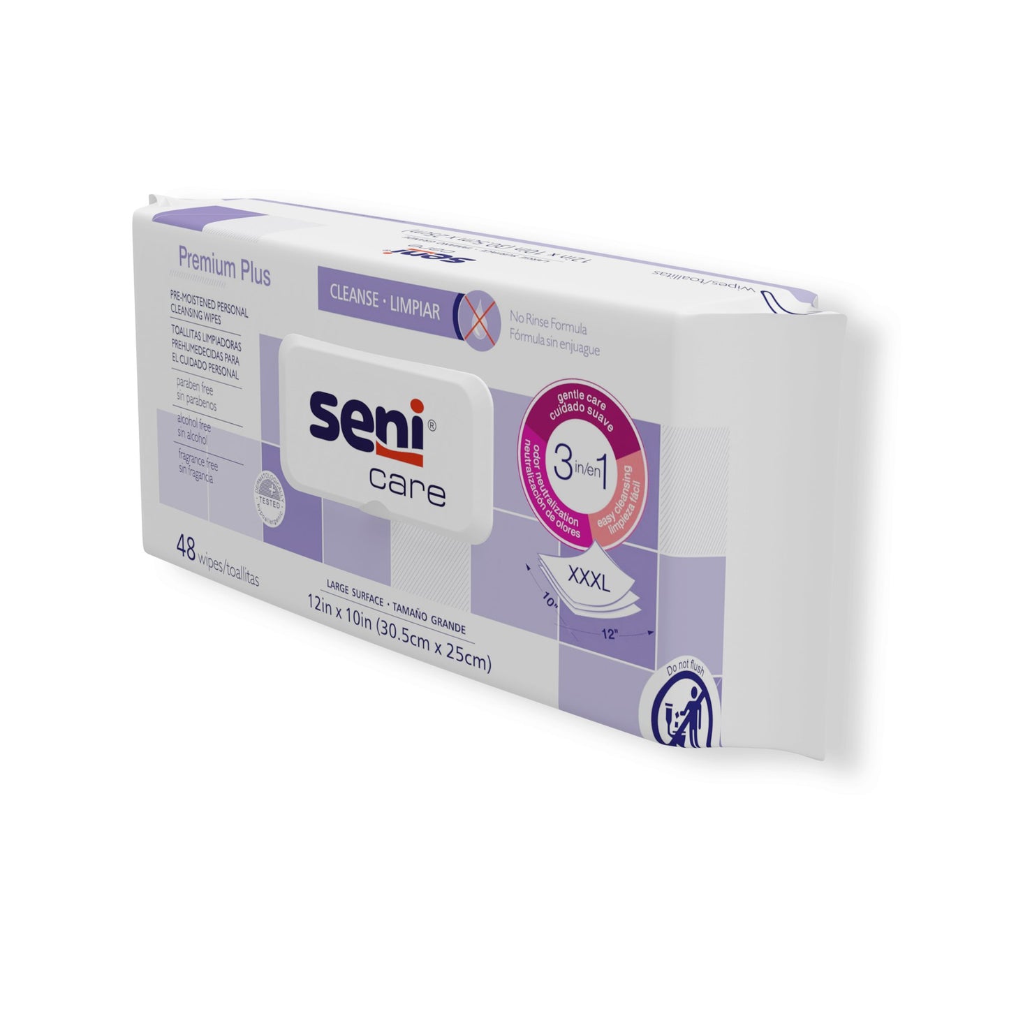 Seni® Care Personal Cleansing Wipe Soft Pack Unscented 48 Count (1192225_CS)