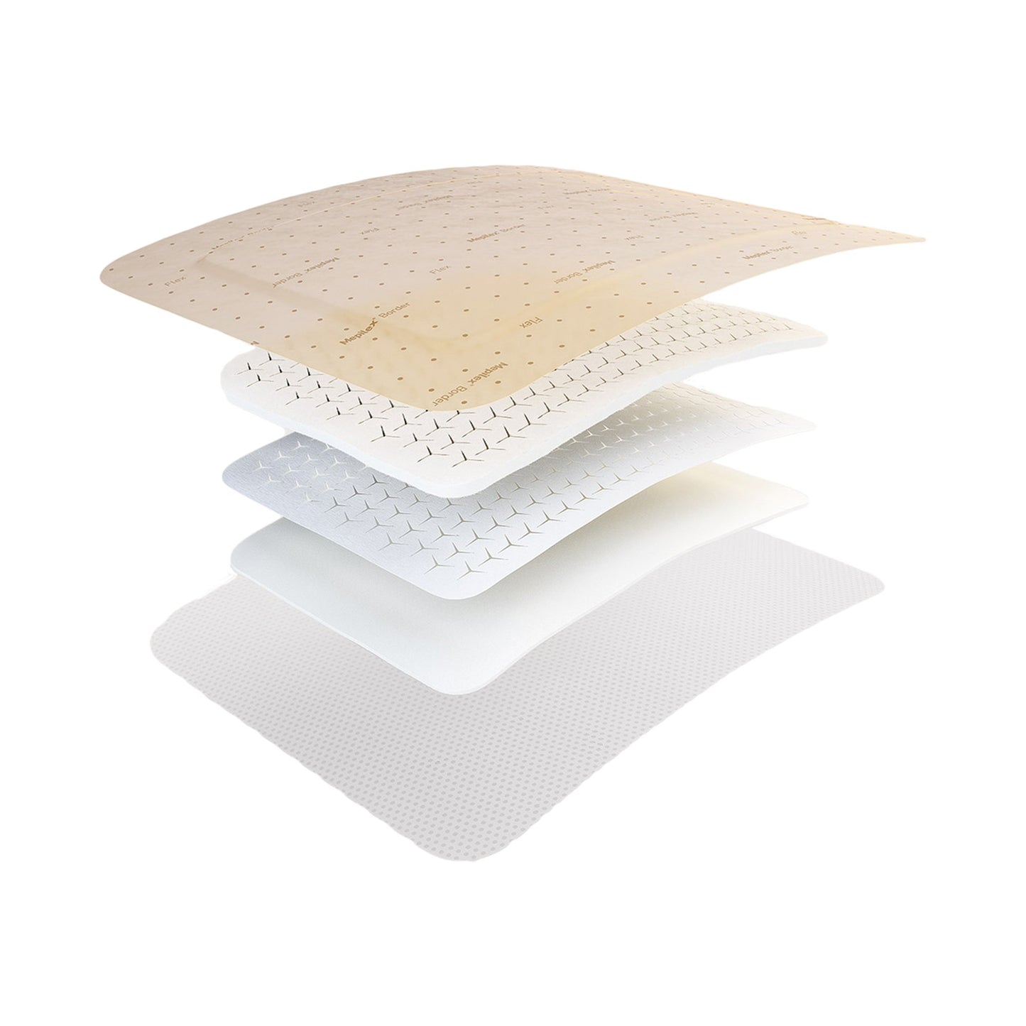 Mepilex® Border Flex Foam Dressing 6 X 6 Inch With Border Film Backing Silicone Adhesive Square Sterile (1114381_BX)