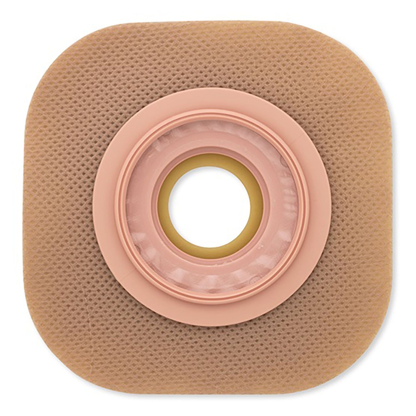 New Image™ Ostomy Barrier Precut, Standard Wear Adhesive Tape Borders 57 mm Flange Red Code System Flexwear 1-1/8 Inch Opening (1102250_BX)