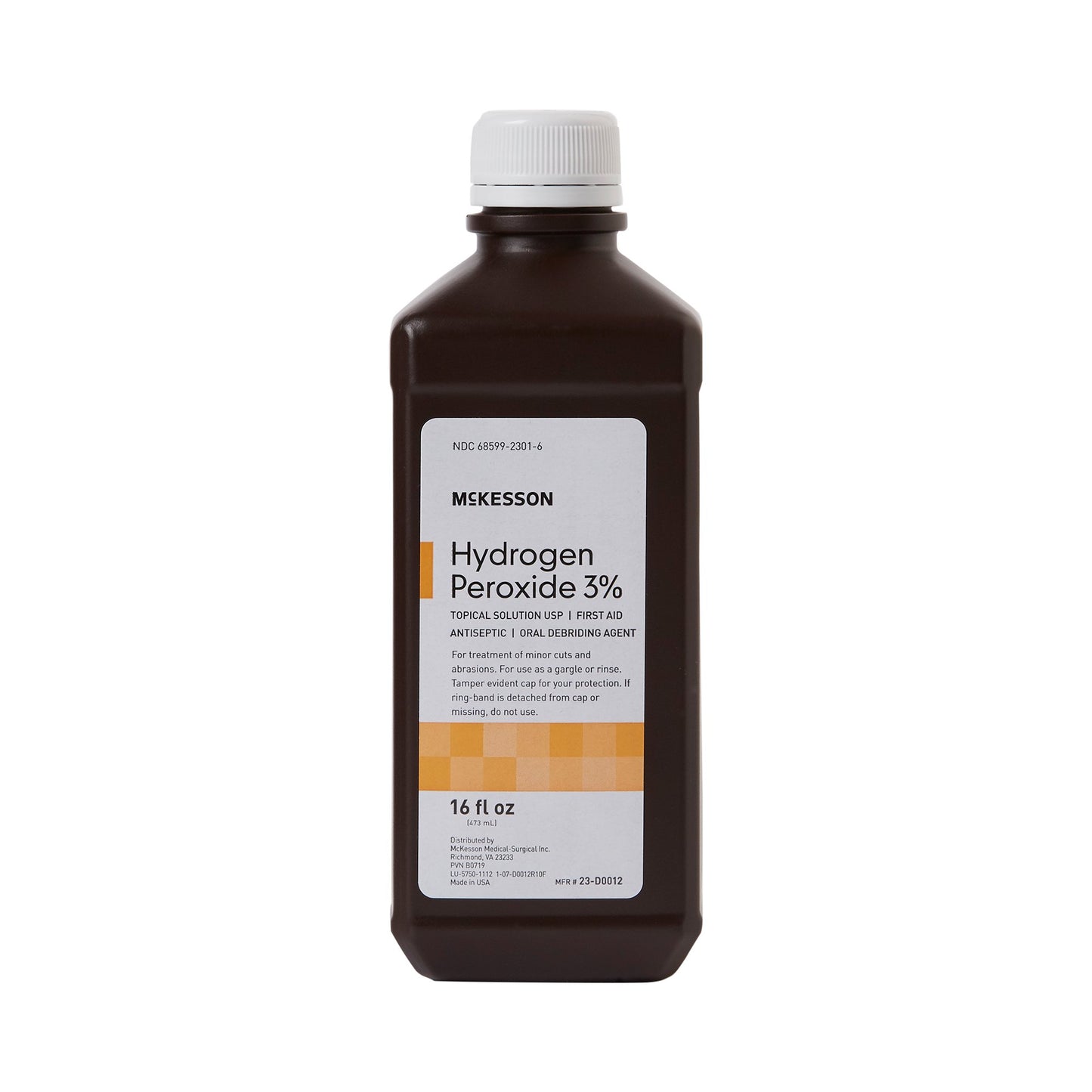McKesson Brand Antiseptic Hydrogen Peroxide Topical Liquid 16 oz. Bottle (142779_EA)
