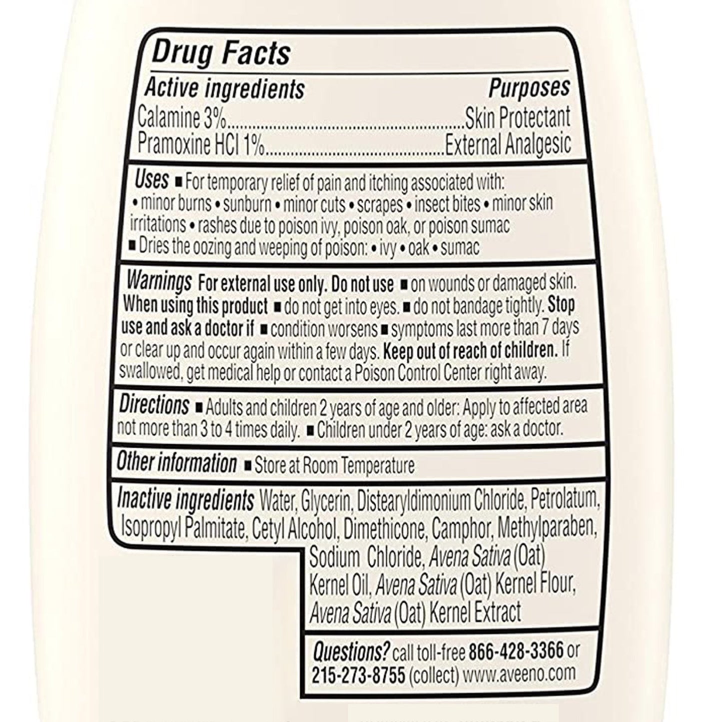 Aveeno® Anti-Itch Anti-Itch Hand and Body Lotion 4 oz. Bottle Unscented Lotion (695000_EA)