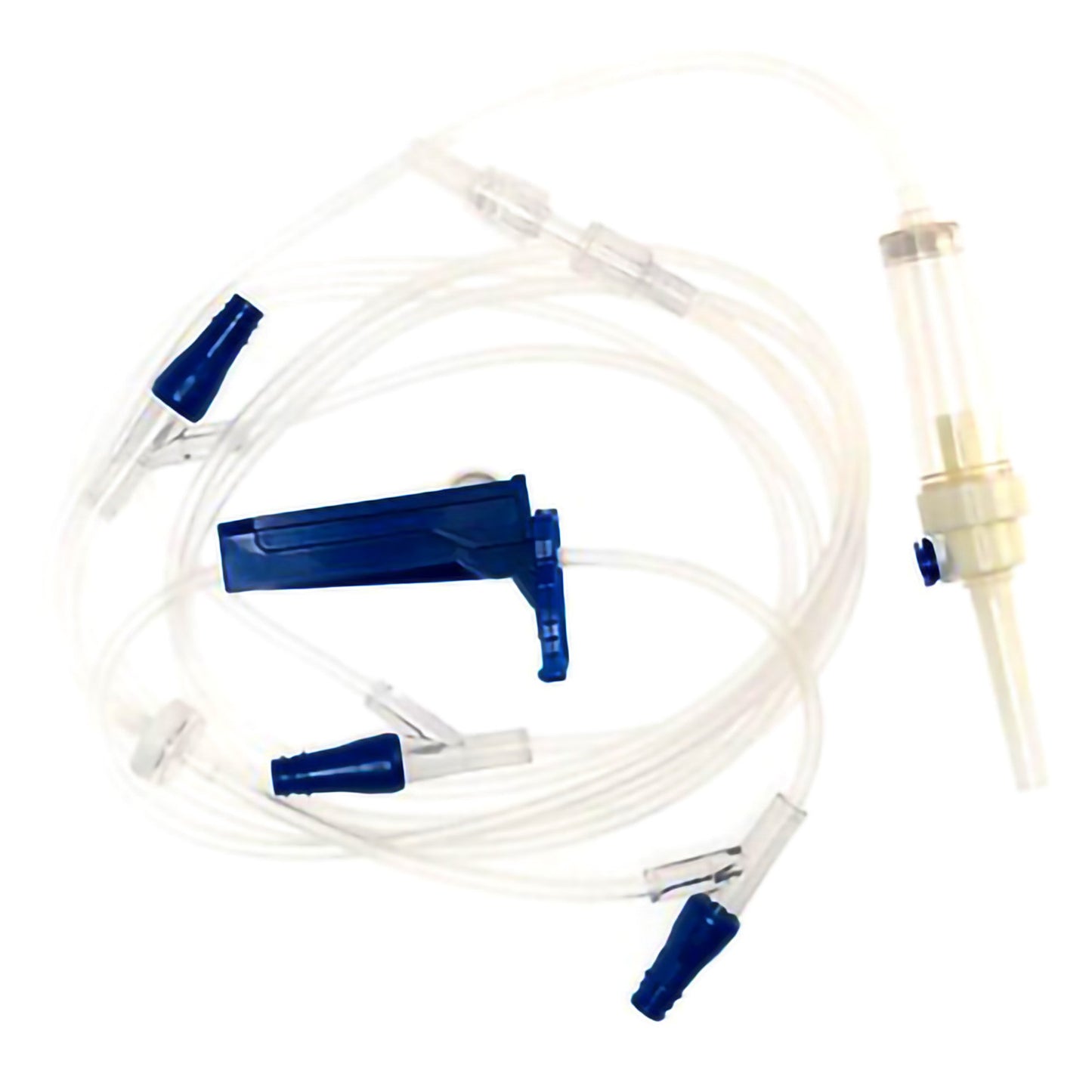 McKesson IV Pump Set Pump 3 Ports 10 Drops / mL Drip Rate Without Filter 110 Inch Tubing Solution Without Flow Regulator (1173995_BX)