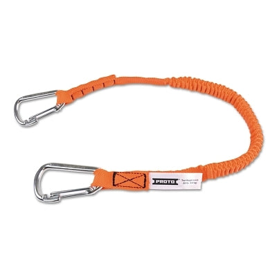 Stanley Bostitch Elastic Lanyard With 2 Stainless Steel Carabiners, 52 in, Hook, 15 lb Load Cap (577-LAN15LBDSS)