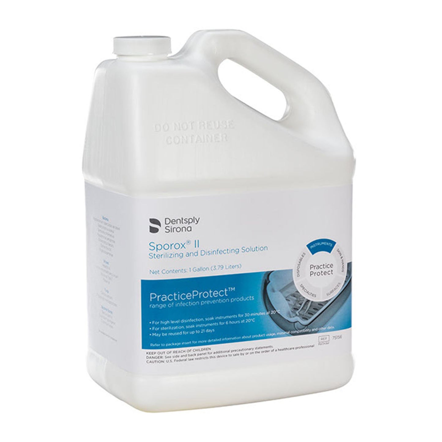 Sporox® II Hydrogen Peroxide High-Level Disinfectant RTU Liquid 1 gal. Jug Reusable (1158827_EA)