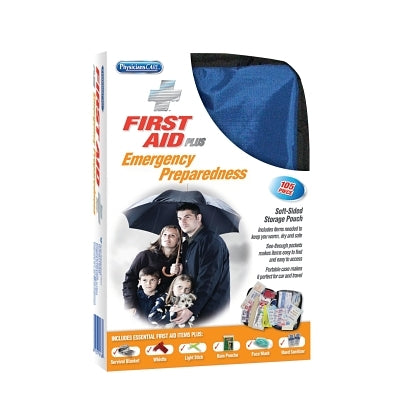 First Aid Only Soft-Sided First Aid Kit, 105 Pieces, Fabric Case (579-90168)