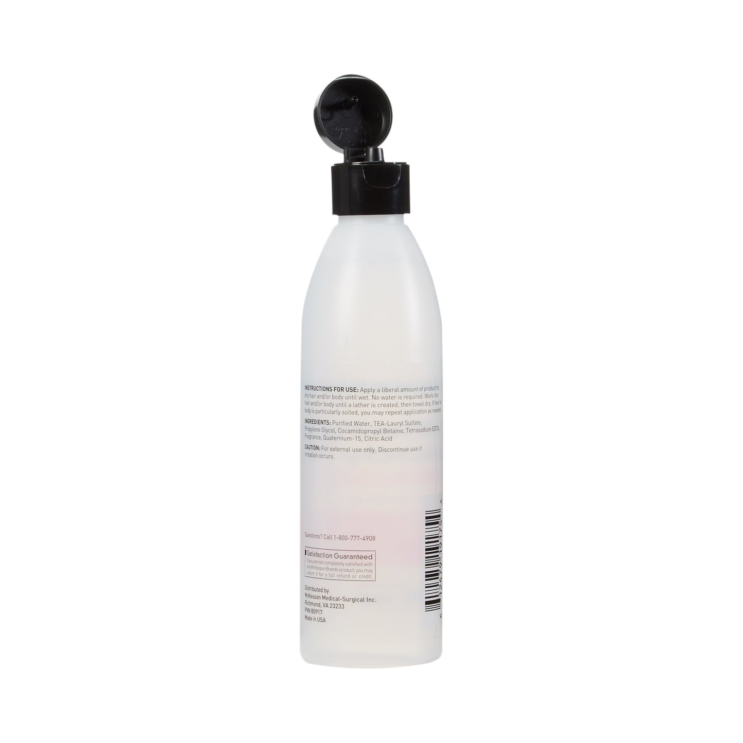 McKesson Rinse-Free Shampoo and Body Wash 8 oz. Flip Top Bottle Light Floral Scent (877023_CS)