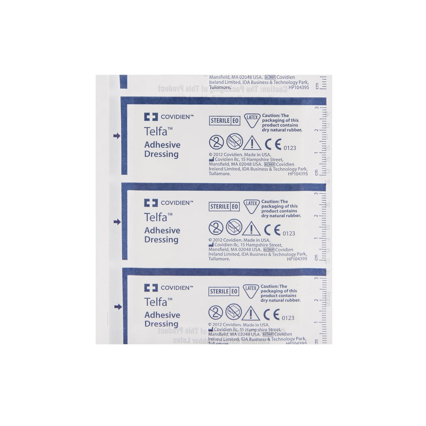 Telfa™ Island Dressing 3 X 4 Inch Rectangle Sterile Film Backing (10214_CT)
