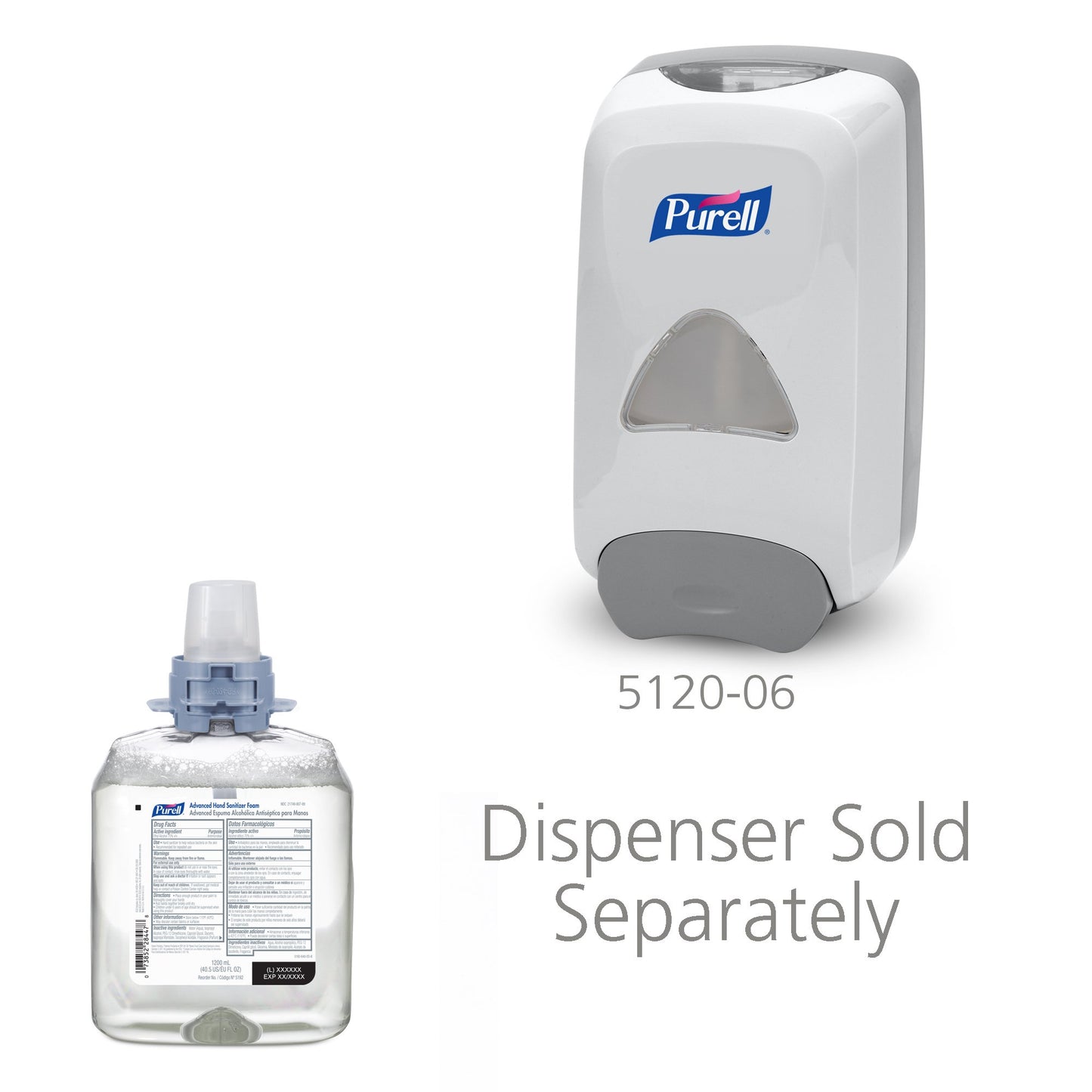 Purell® Advanced Hand Sanitizer 1,200 mL Ethyl Alcohol Foaming Dispenser Refill Bottle (1165682_CS)