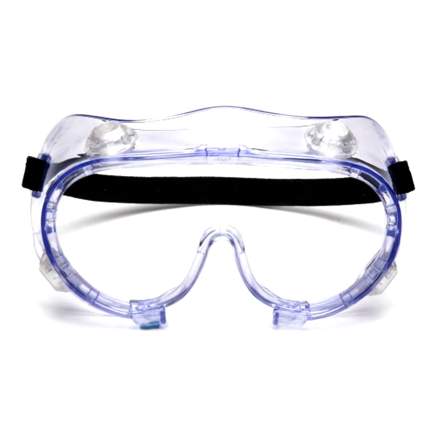 Pyramex® Protective Goggles Fit Over Uncoated Clear Tint Polycarbonate Lens Clear Frame Elastic Strap One Size Fits Most (1239058_BX)
