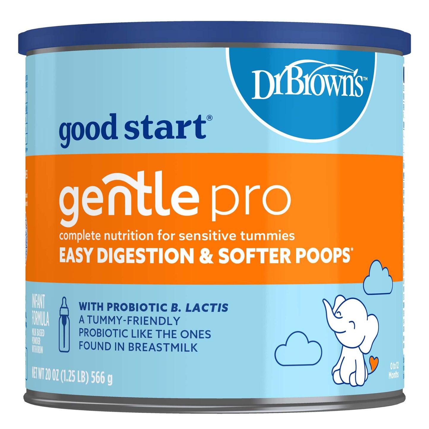 Dr. Brown's™ good start® gentle pro Infant Formula Unflavored 20 oz. Can Powder (1256759_EA)