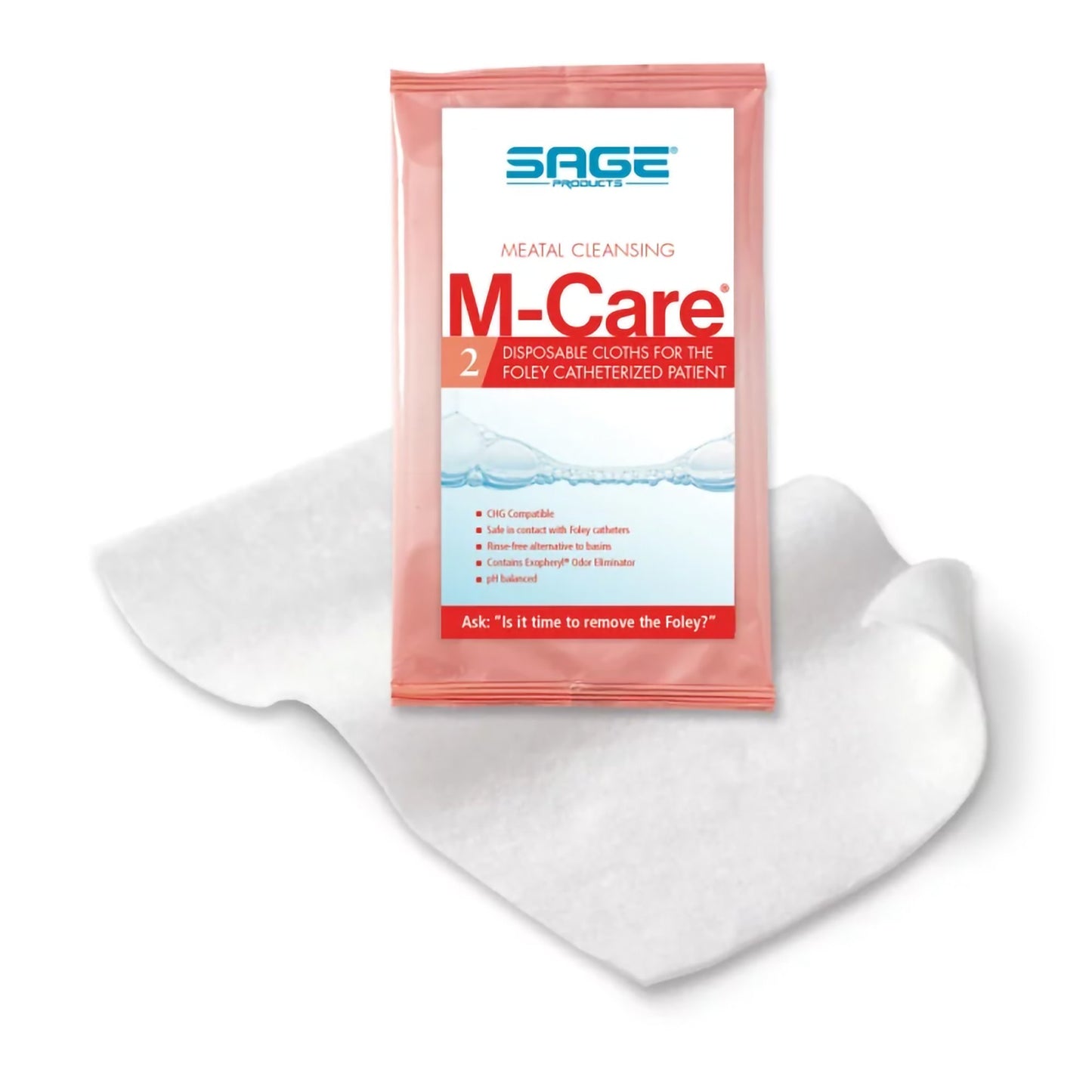 M-Care™ Meatal Personal Cleansing Wipe Soft Pack Scented 2 Count (1012050_PK)