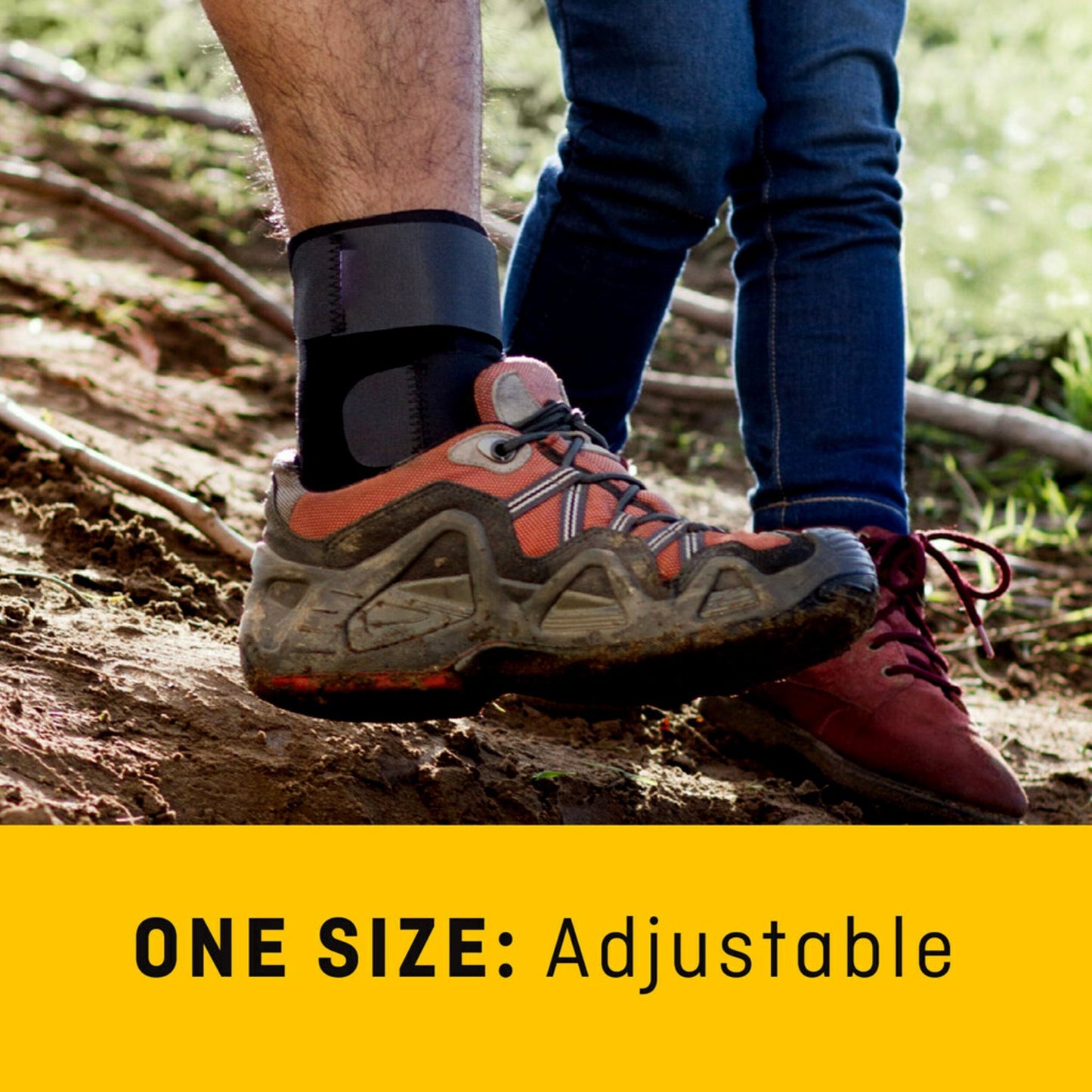 3M™ Futuro™ Sport Deluxe Ankle Stabilizer One Size Fits Most D-Ring / Hook and Loop Strap Closure Foot (971901_EA)