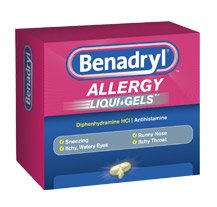 Benadryl® Allergy Relief 25 mg Strength Capsule 24 per Box (847779_CT)