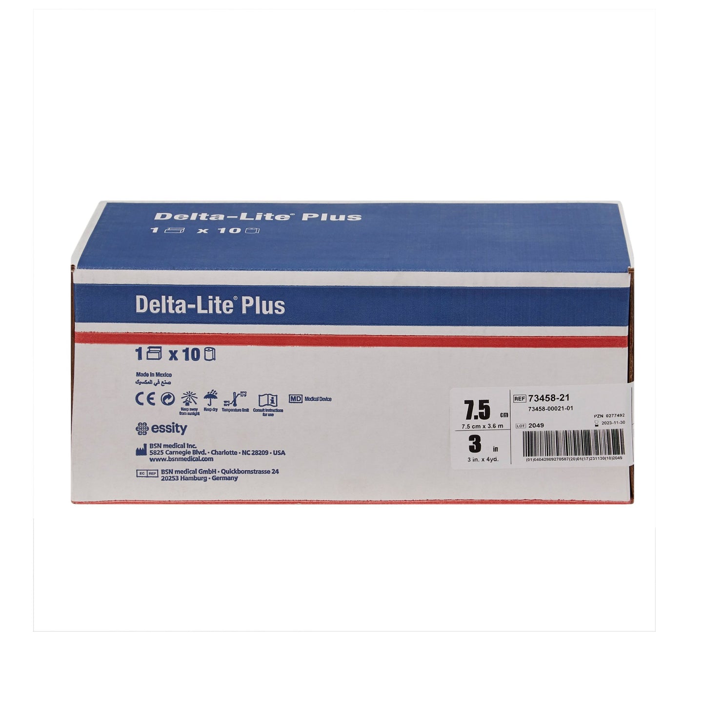 Delta-Lite® Plus Cast Tape 3 Inch X 12 Foot Fiberglass / Resin Deep Blue (653365_BX)