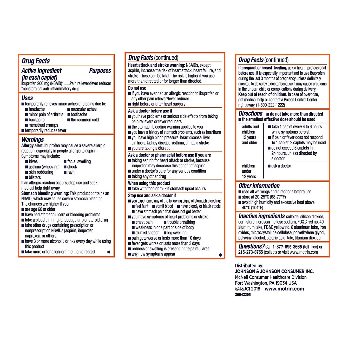 Motrin® IB Pain Relief 200 mg Strength Ibuprofen Capsule (1228862_BT)