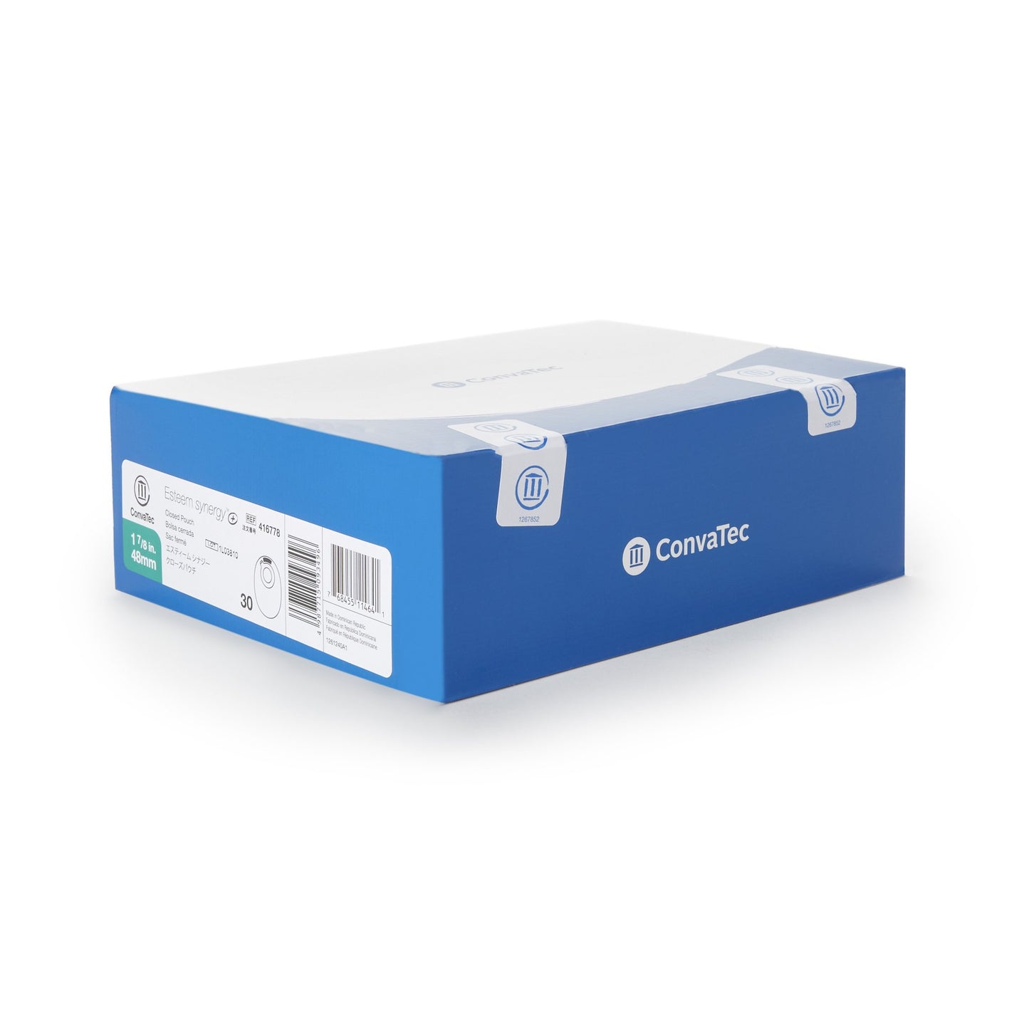 Esteem Synergy®+ Ostomy Pouch Two-Piece System 8 Inch Length Closed End (834713_BX)