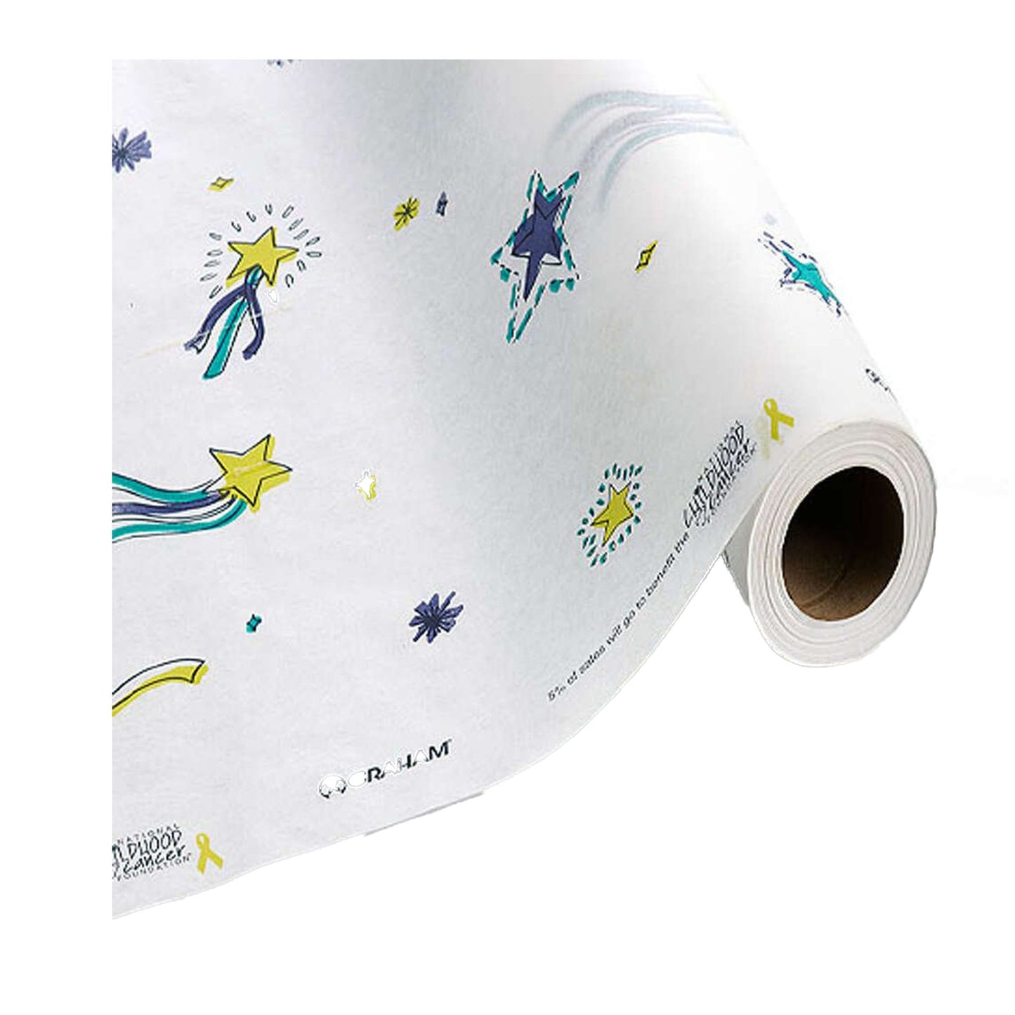 Stars of Hope® Table Paper 21 Inch Width 125 Foot Length Print (Stars) Crepe (496862_CS)