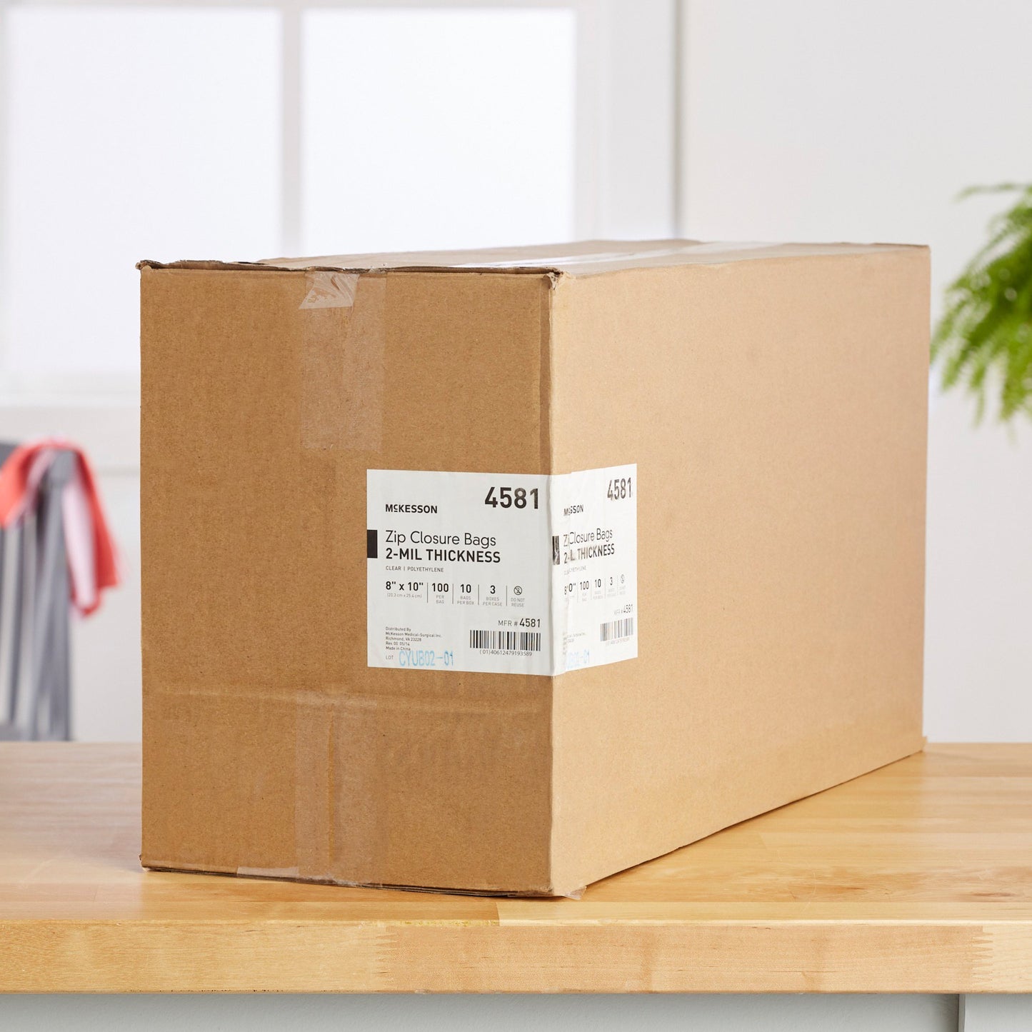 McKesson Reclosable Bag 8 X 10 Inch Polyethylene Clear Zipper Closure (854574_BX)