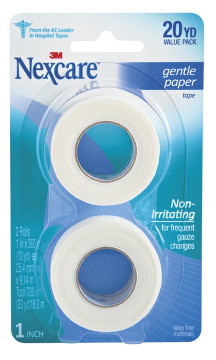 Nexcare™ Gentle Medical Tape White 1 Inch X 10 Yard Paper NonSterile (1084004_PK)