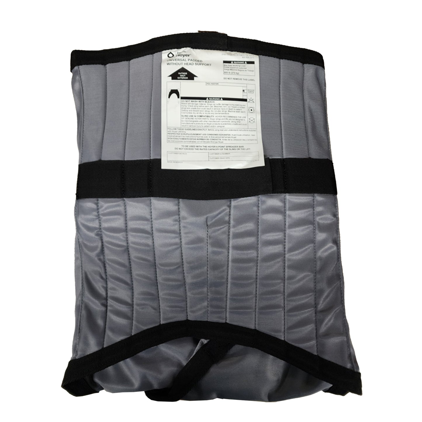 Hoyer® Seat Sling 4 Point Cradle Without Head Support Chainless Medium 210 lbs. Weight Capacity (350709_EA)