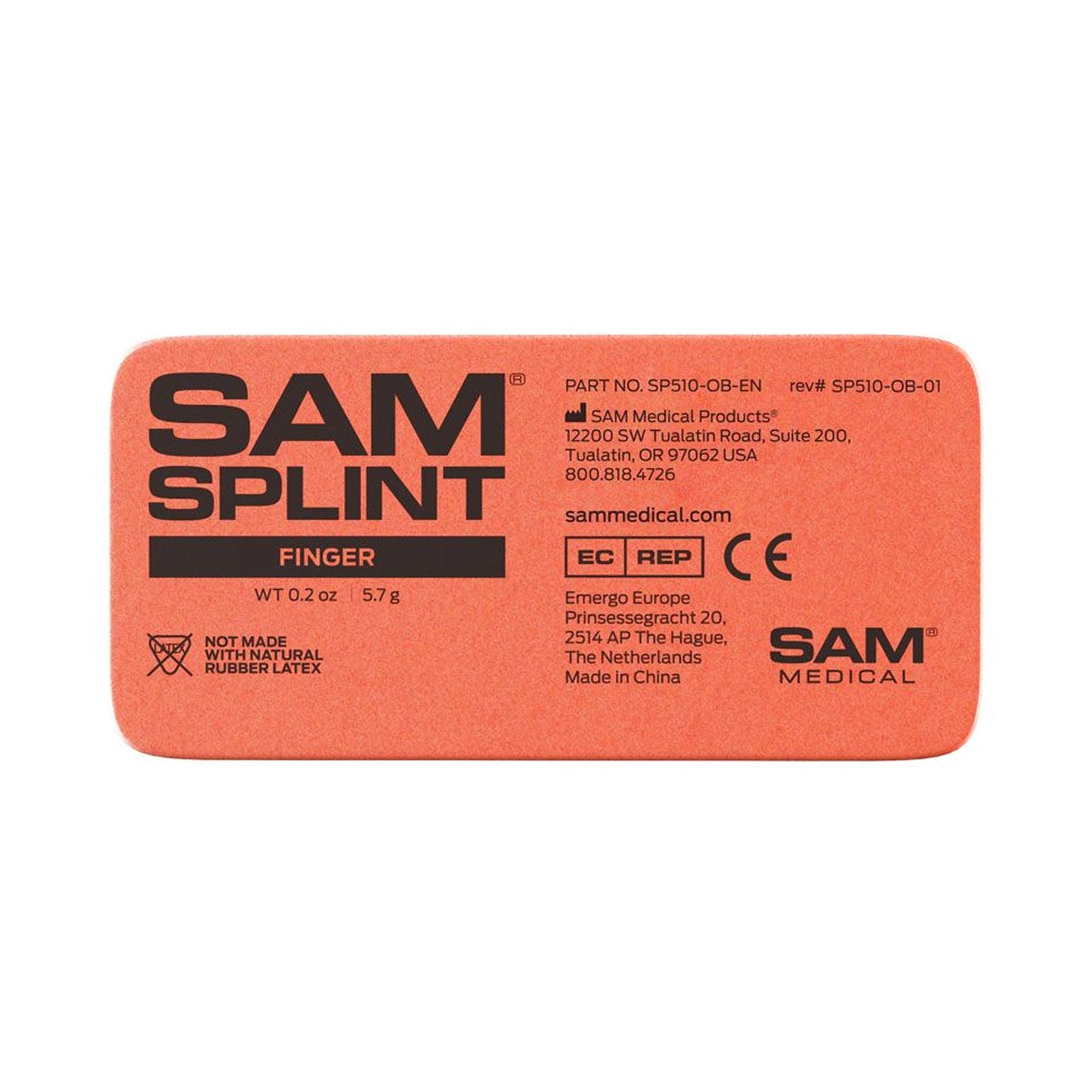Sam® Finger Splint Blue / Orange (939838_EA)