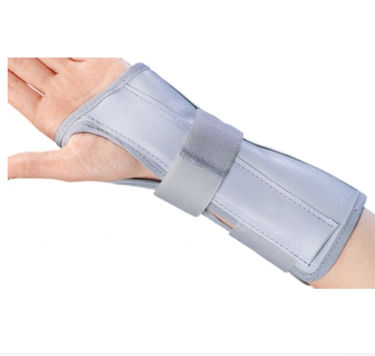ProCare® Universal Wrist / Forearm Brace Aluminum / Flannelette / Nylon Right Hand Black / Blue One Size Fits Most (251600_EA)