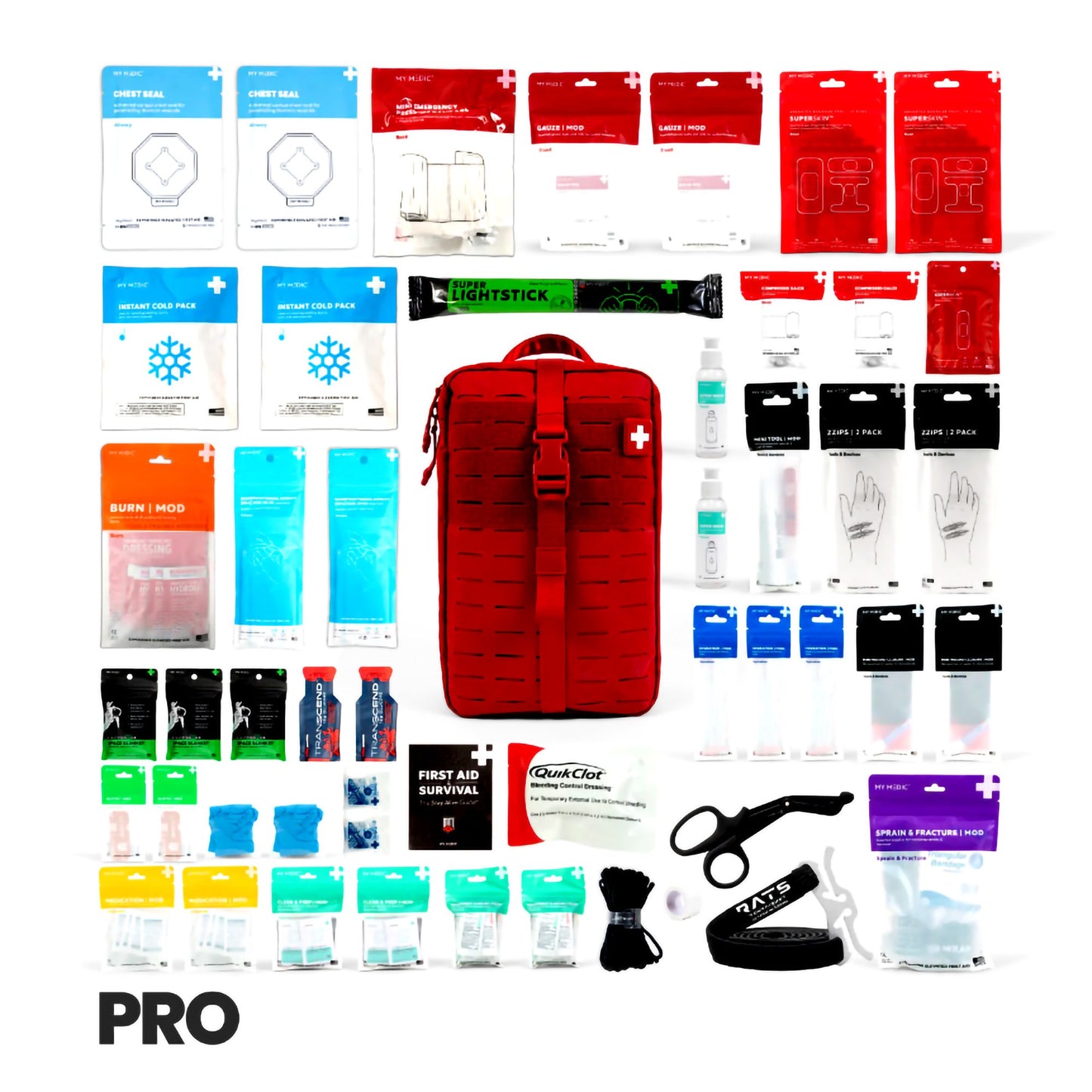 My Medic™ MYFAK Large Pro First Aid Kit Red Nylon Bag (1207720_EA)
