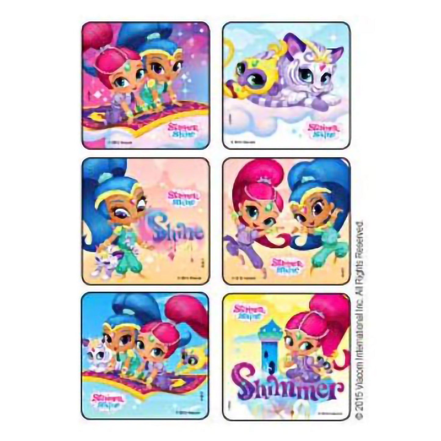 Kids Love Stickers® 75 per Pack Shimmer Shine Sticker 2-1/2 Inch (1102526_PK)