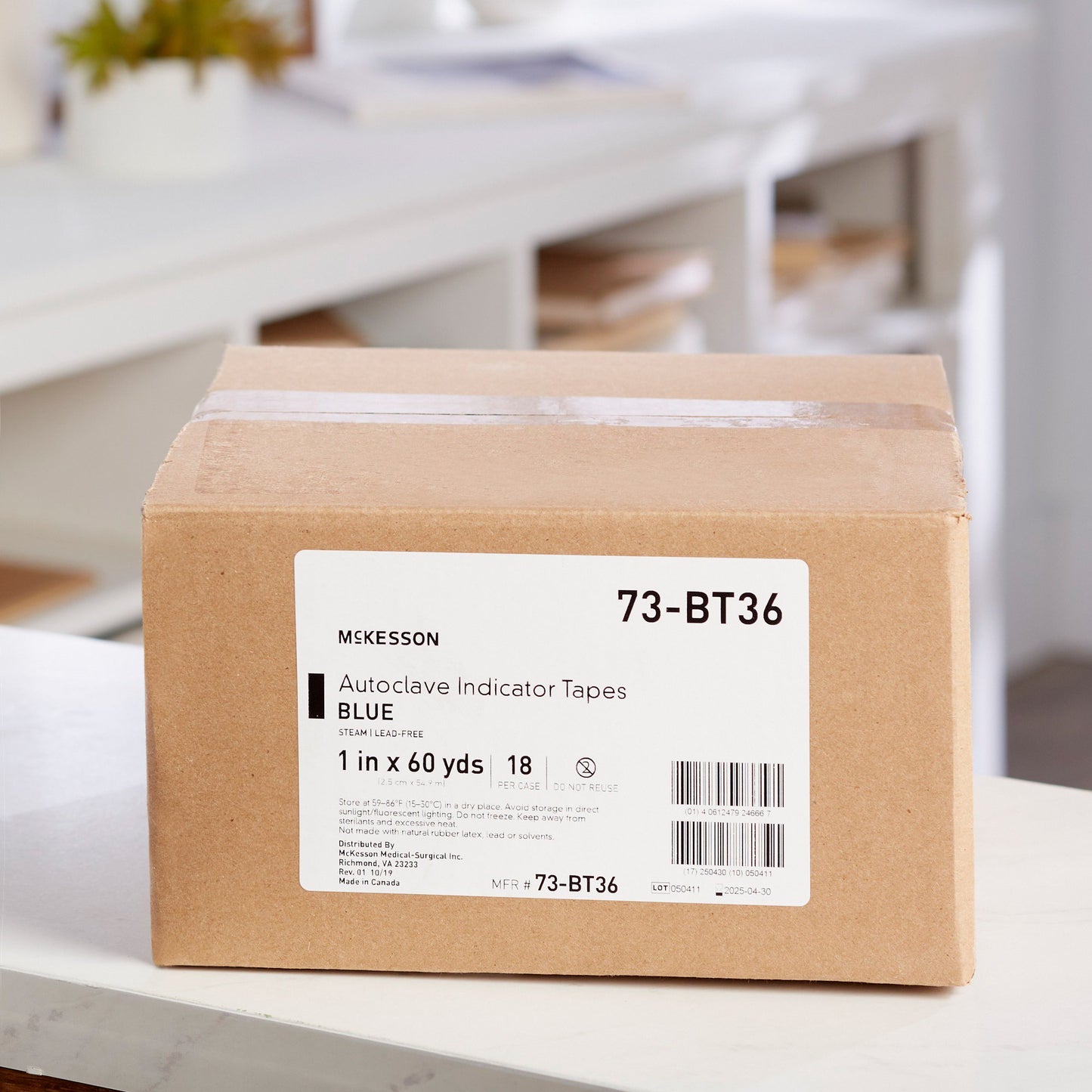 McKesson Steam Indicator Tape 1 Inch X 60 Yard Steam (524891_CS)