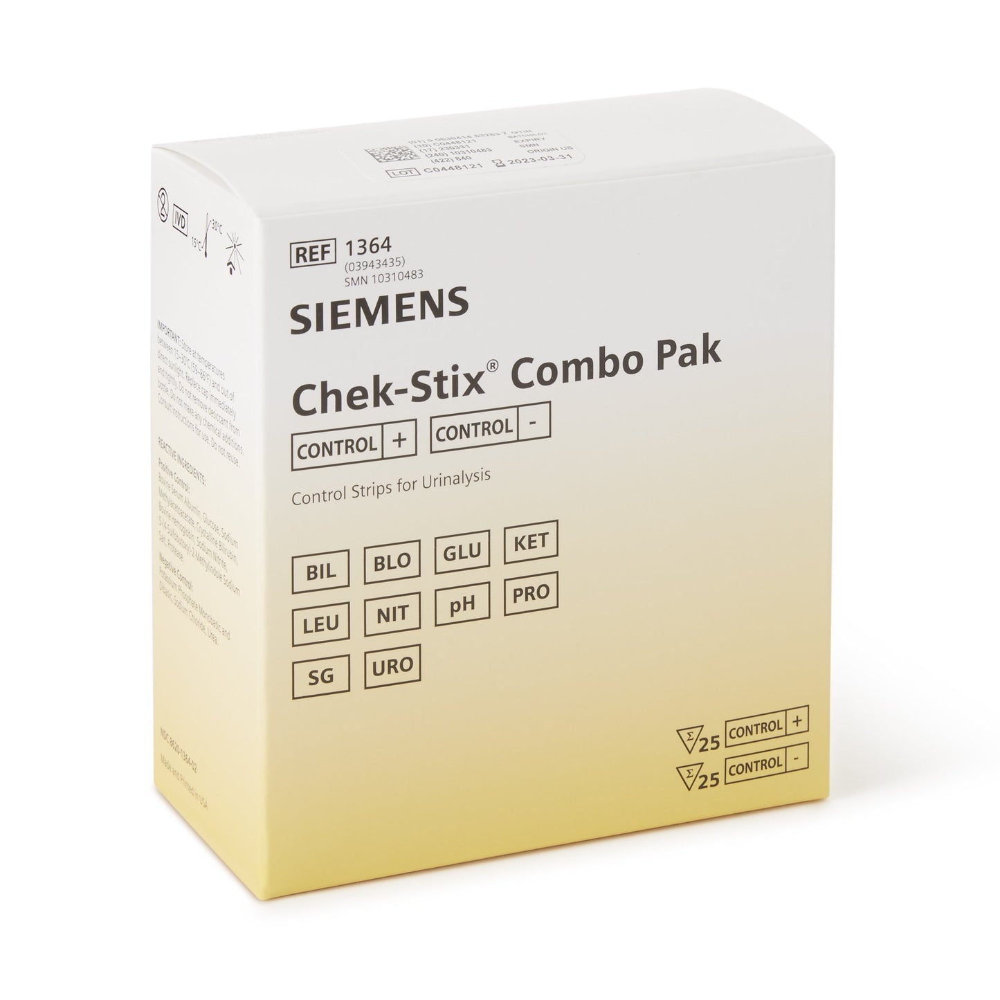 Chek-Stix® Multi-Analyte Control Set Urinalysis Positive Level / Negative Level 50 per Bottle (278920_CS)