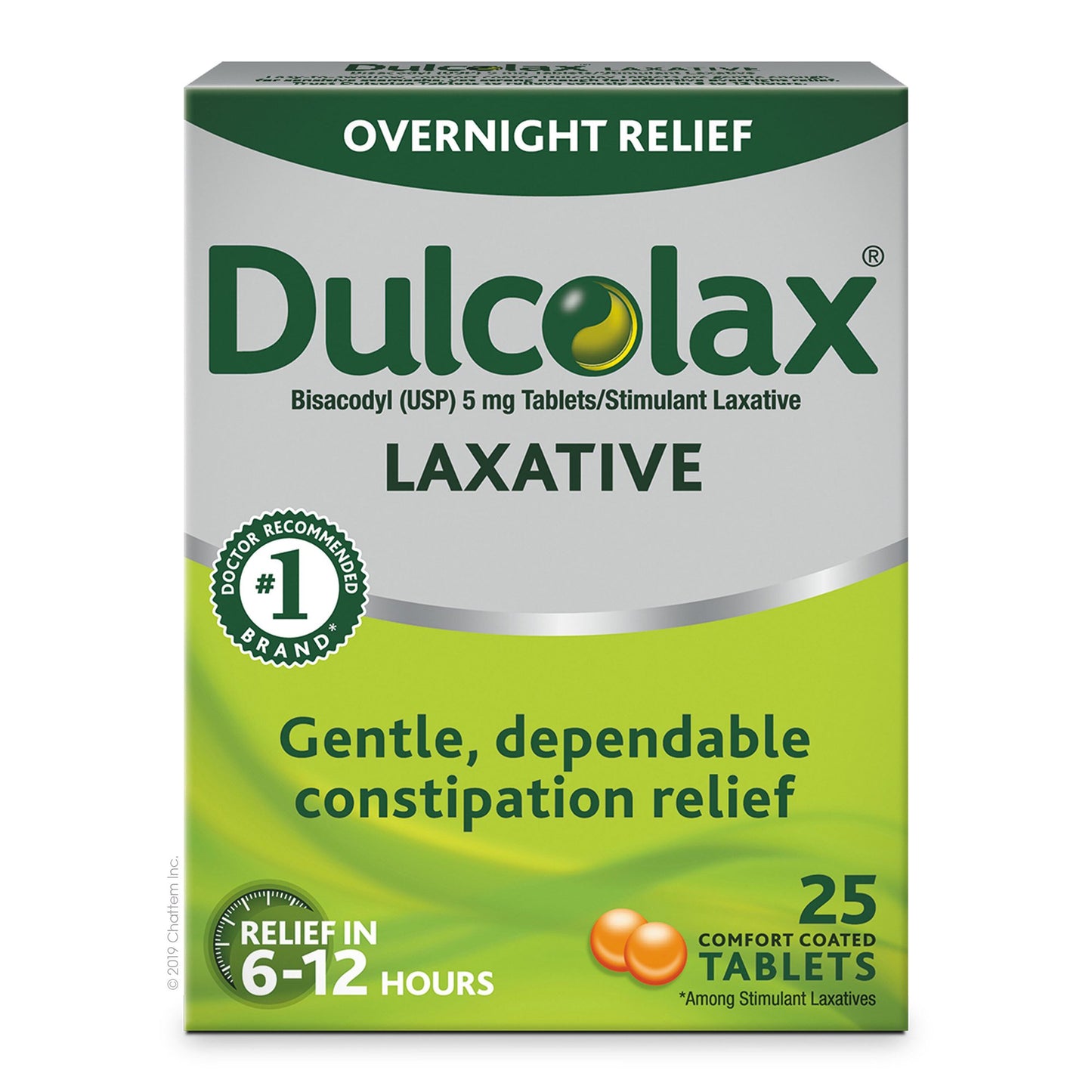 Dulcolax® Laxative Tablet 25 per Box 5 mg Strength Bisacodyl USP (853012_BX)