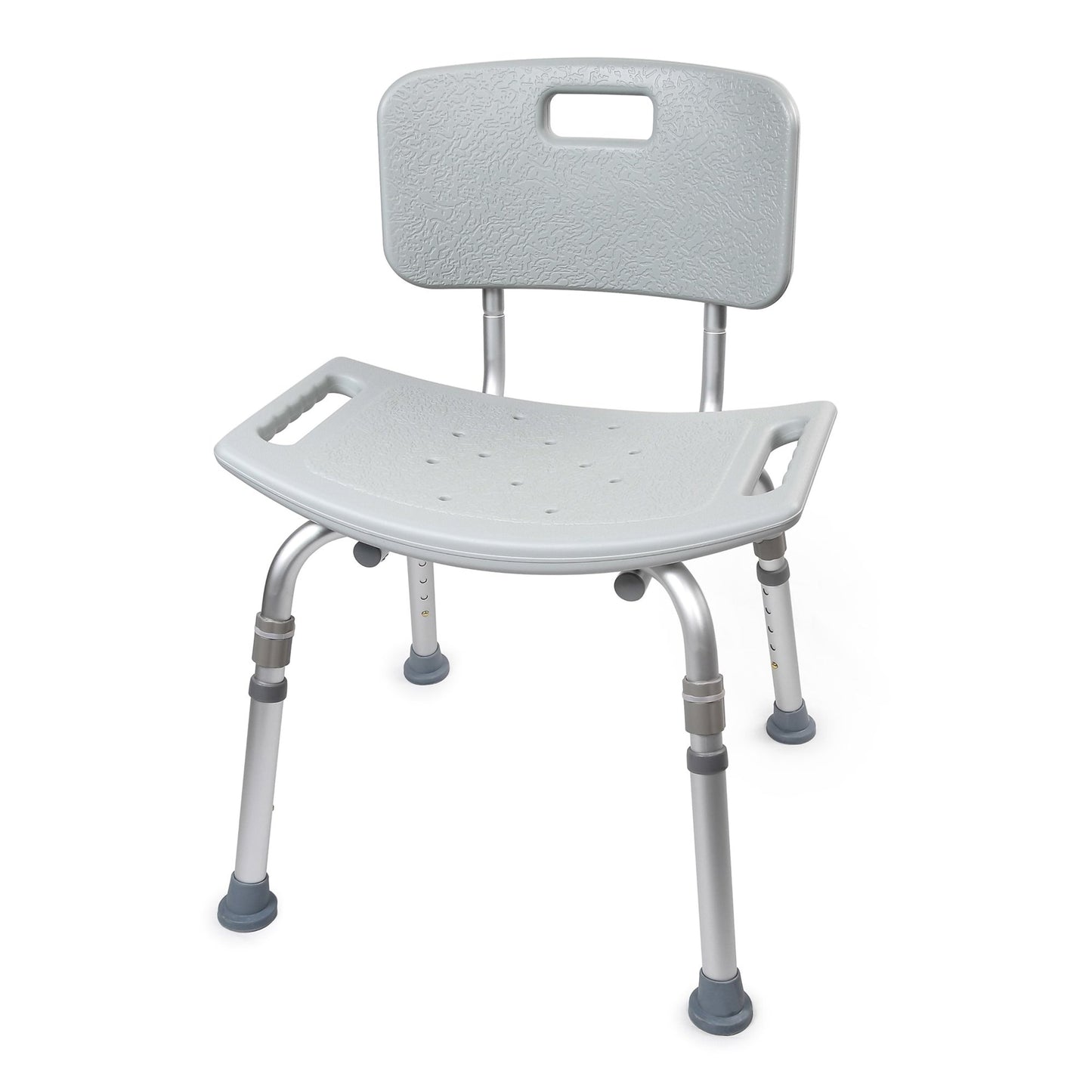 McKesson Bath Bench Without Arms Aluminum Frame Removable Backrest 19-1/4 Inch Seat Width 300 lbs. Weight Capacity (1128905_EA)